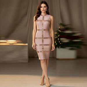 Gold Bandage Dress for Sale up to 90% Off: Poshmark